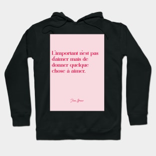 Quotes about love - Jean Grenier Hoodie